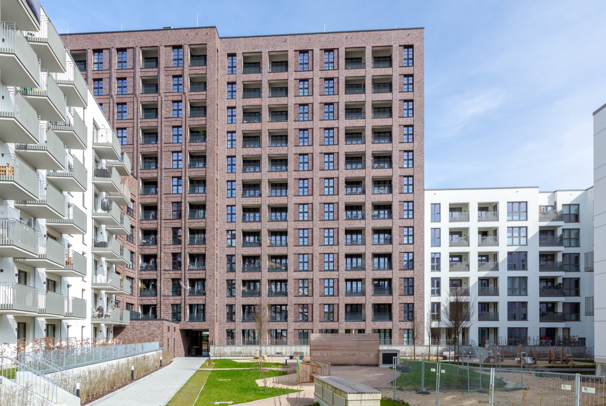 Hochwertiges Wohnquartier mit Backsteinfassade